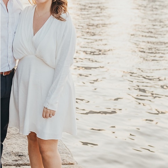 Lulu’s Sunday Sweetness White Linen Dolman Sleeve Mini Dress - Picture 11 of 12